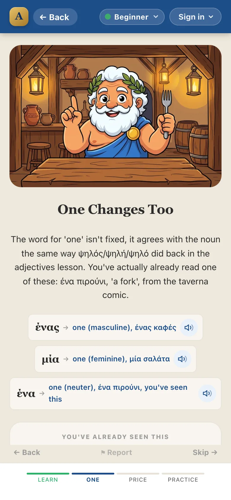 A grammar rule explained at Beginner